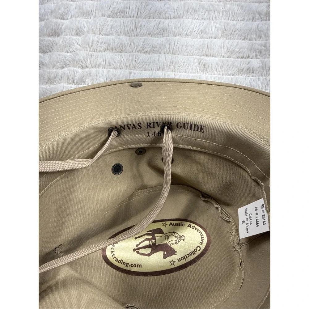 Outback Trading Co. Waterproof Canvas River Guide Pocket‎ Hat Small Tan 1466